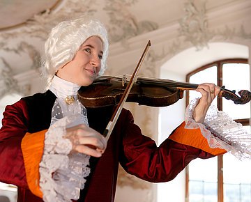 Mozart mit Geige